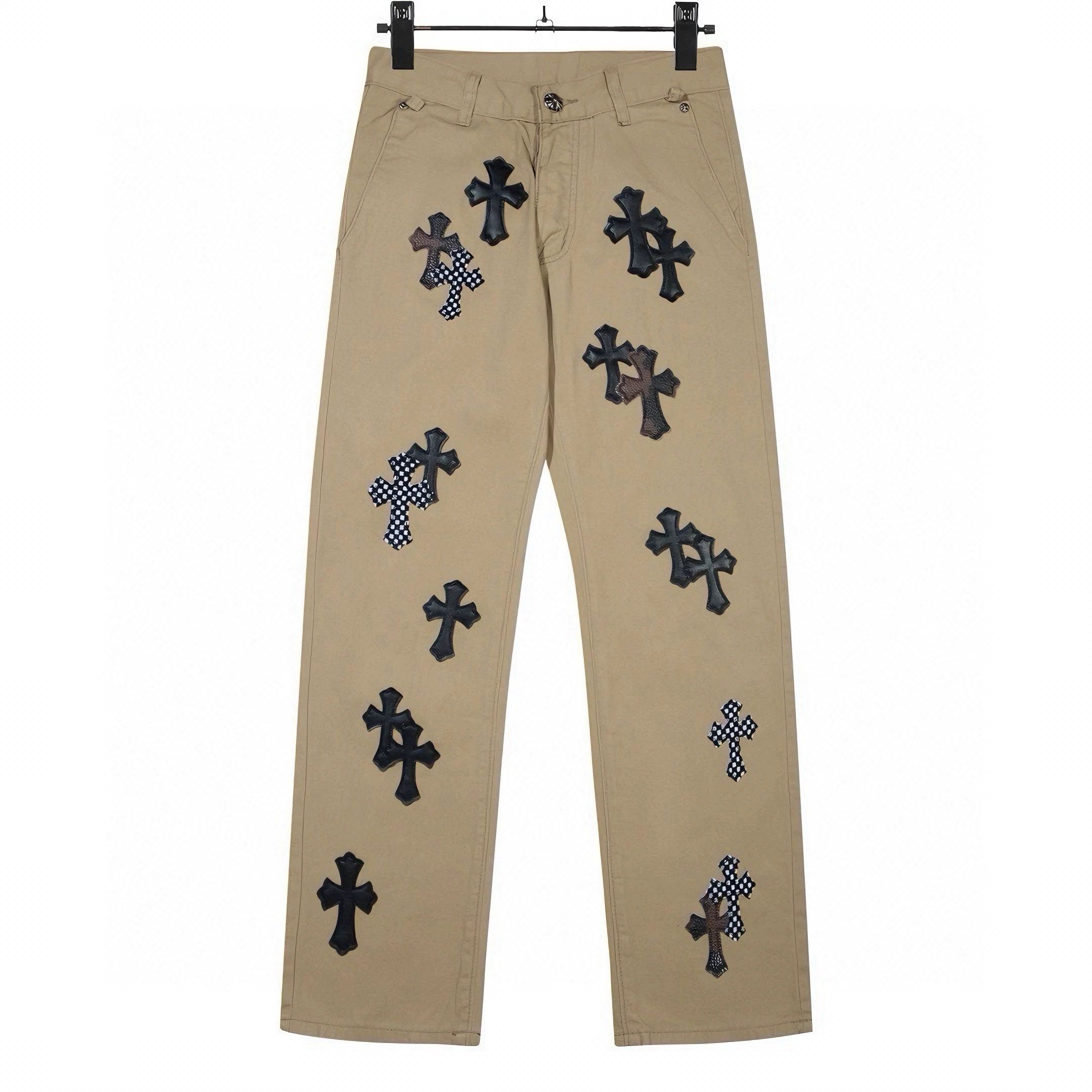 1:1 Version new arrival khaki color cross jeans