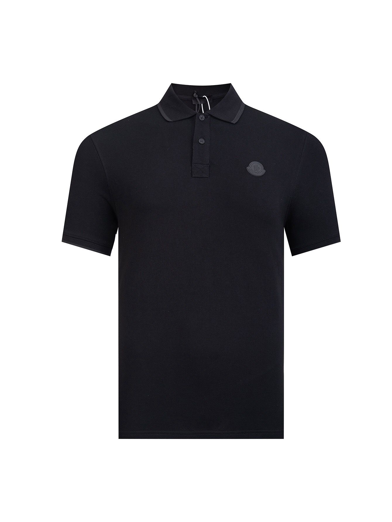 1:1 Version latest black logo collar polo short sleeve shirt