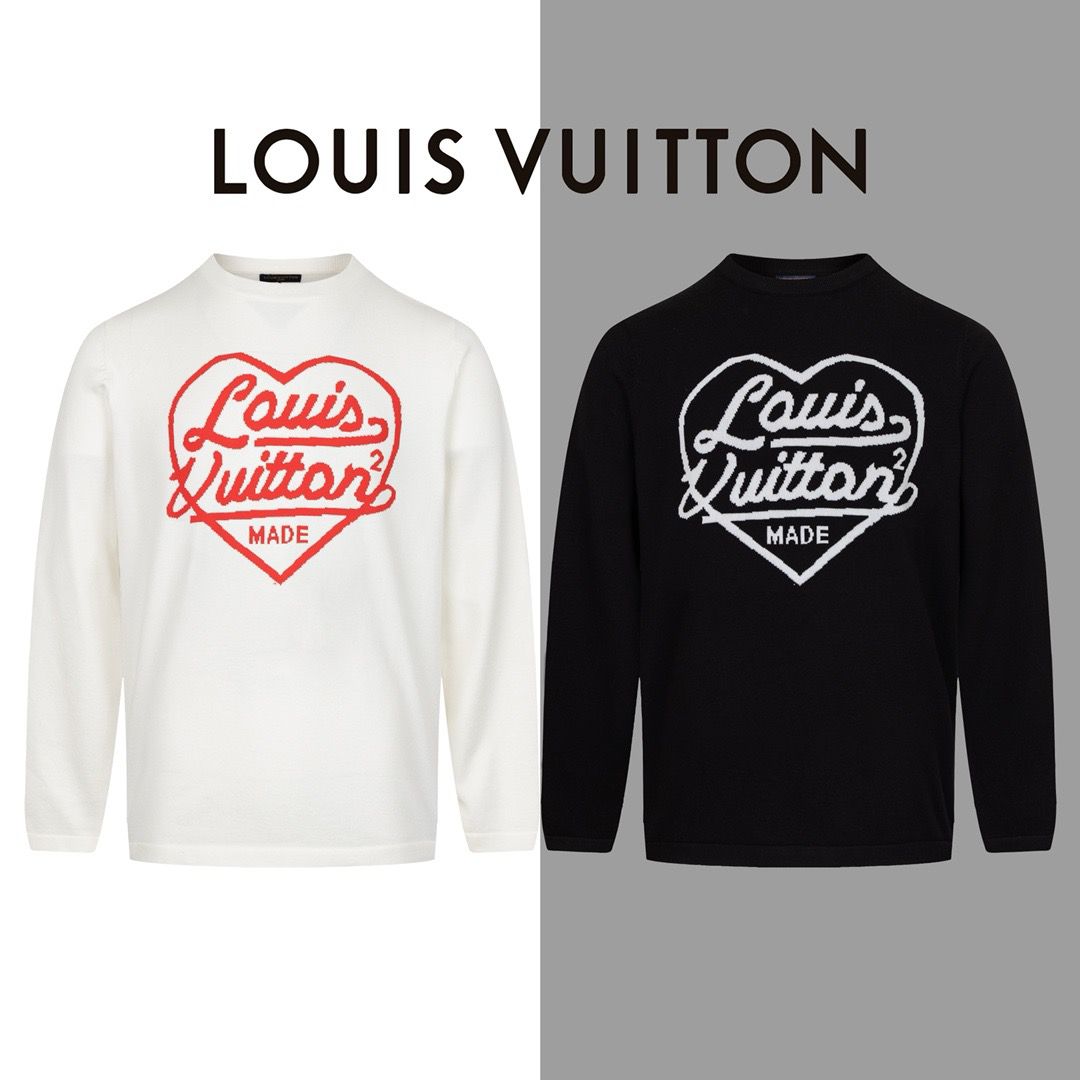 1:1 Version new heart big logo crewneck sweater