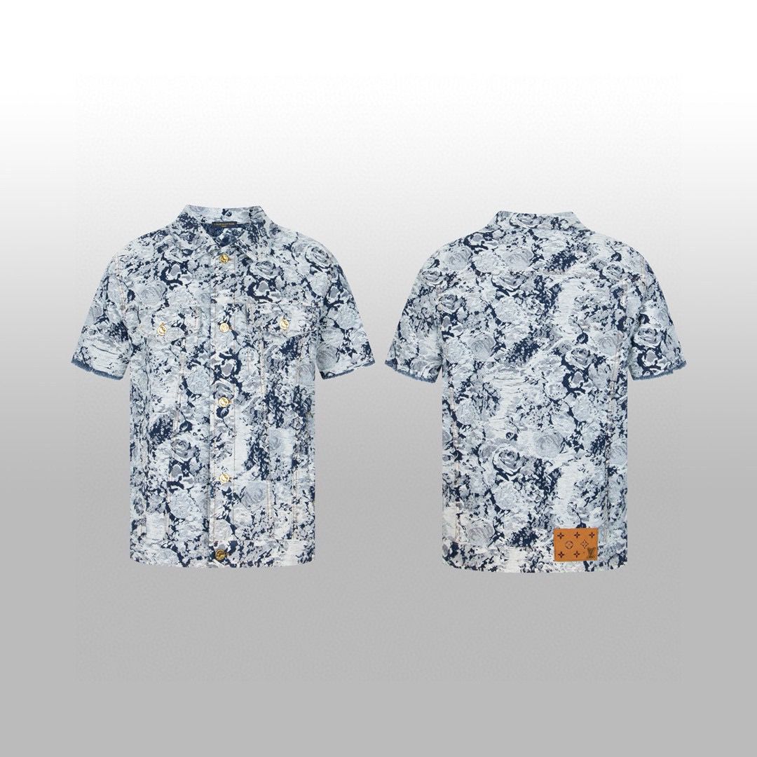 1:1 Top version new heavy embroidery shirt short set tracksuit