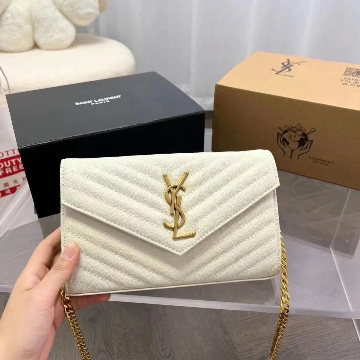 New popular chain envelope crossbody shoulder bag