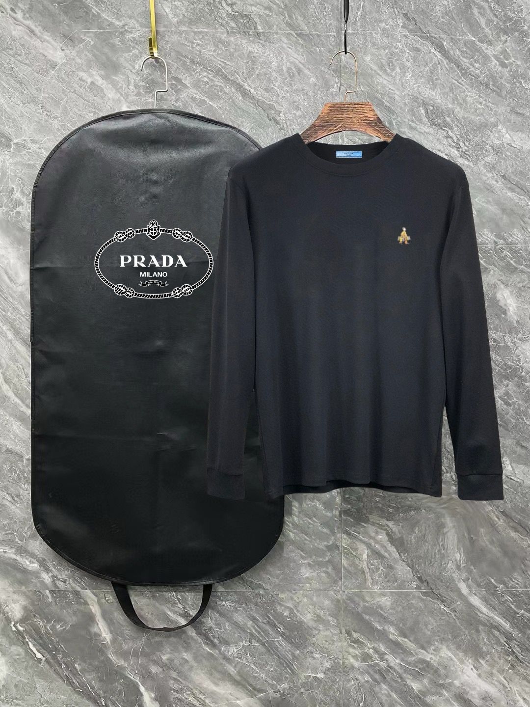 1:1 Version new wool fleece crewneck long sleeve