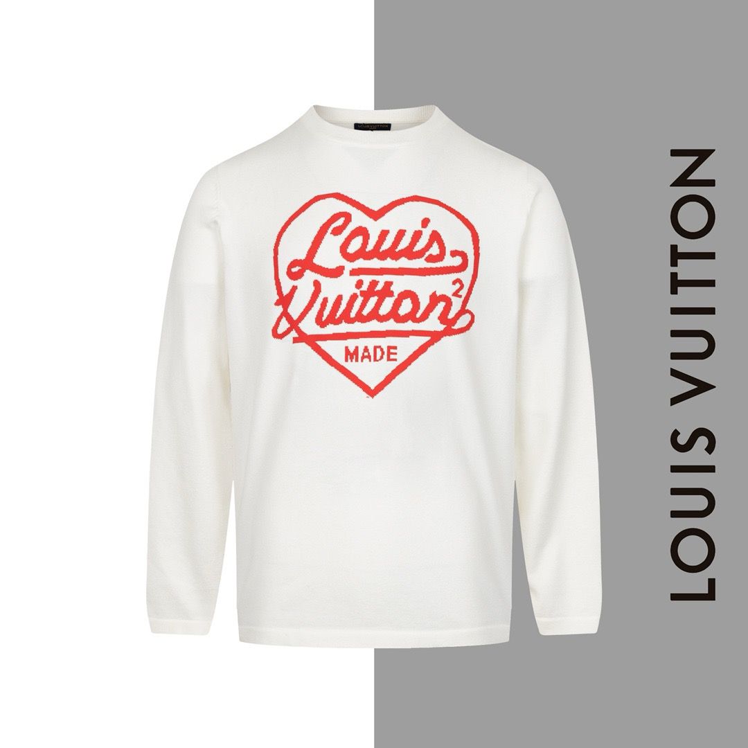 1:1 Version new heart big logo crewneck sweater