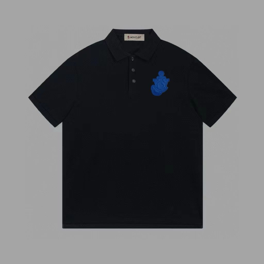 1:1 Version new basic color with blue logo polo tshirt
