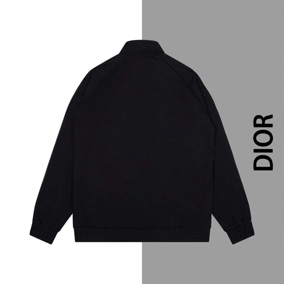 1:1 version new woven small logo embroidery zipper jacket