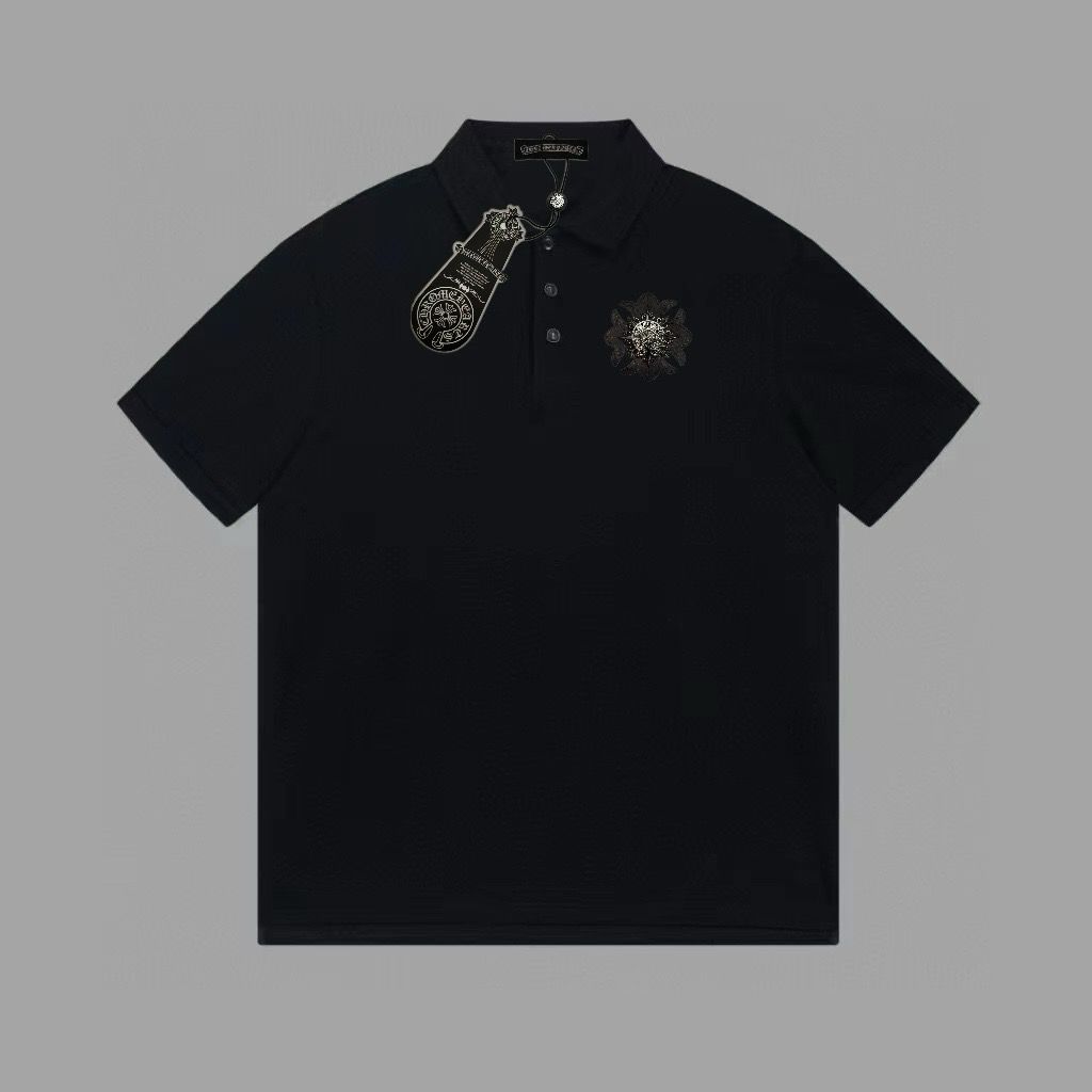 1:1 Version simple leather cross logo polo tshirt