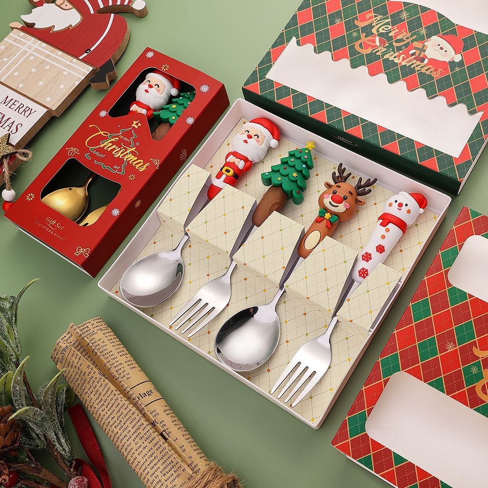 Christmas spoon & fork tableware