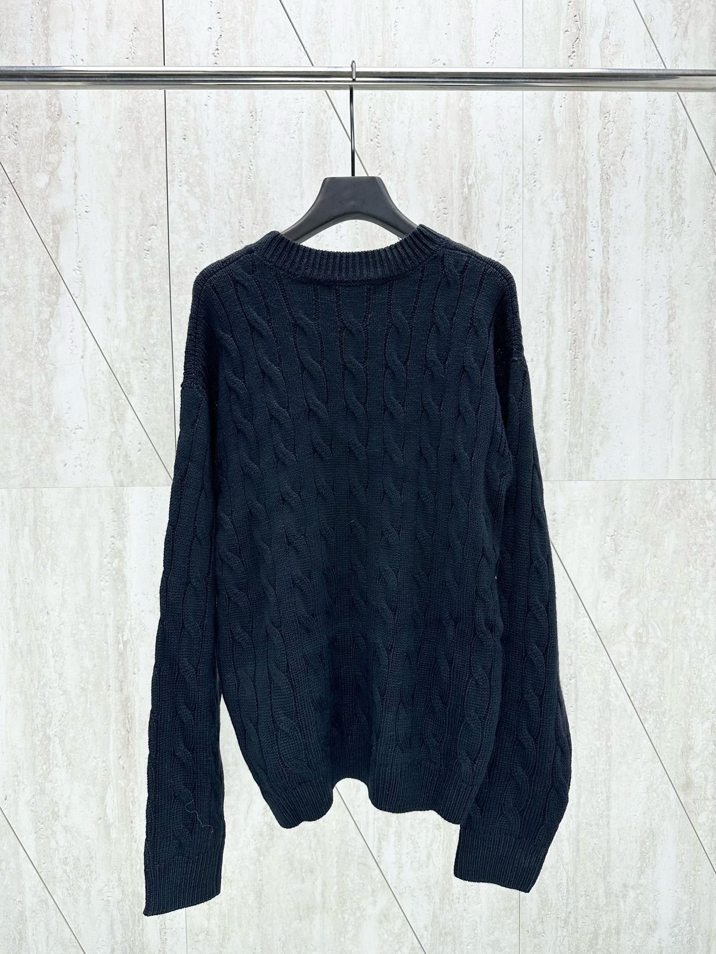 1:1 top version new Twisted wool sweater
