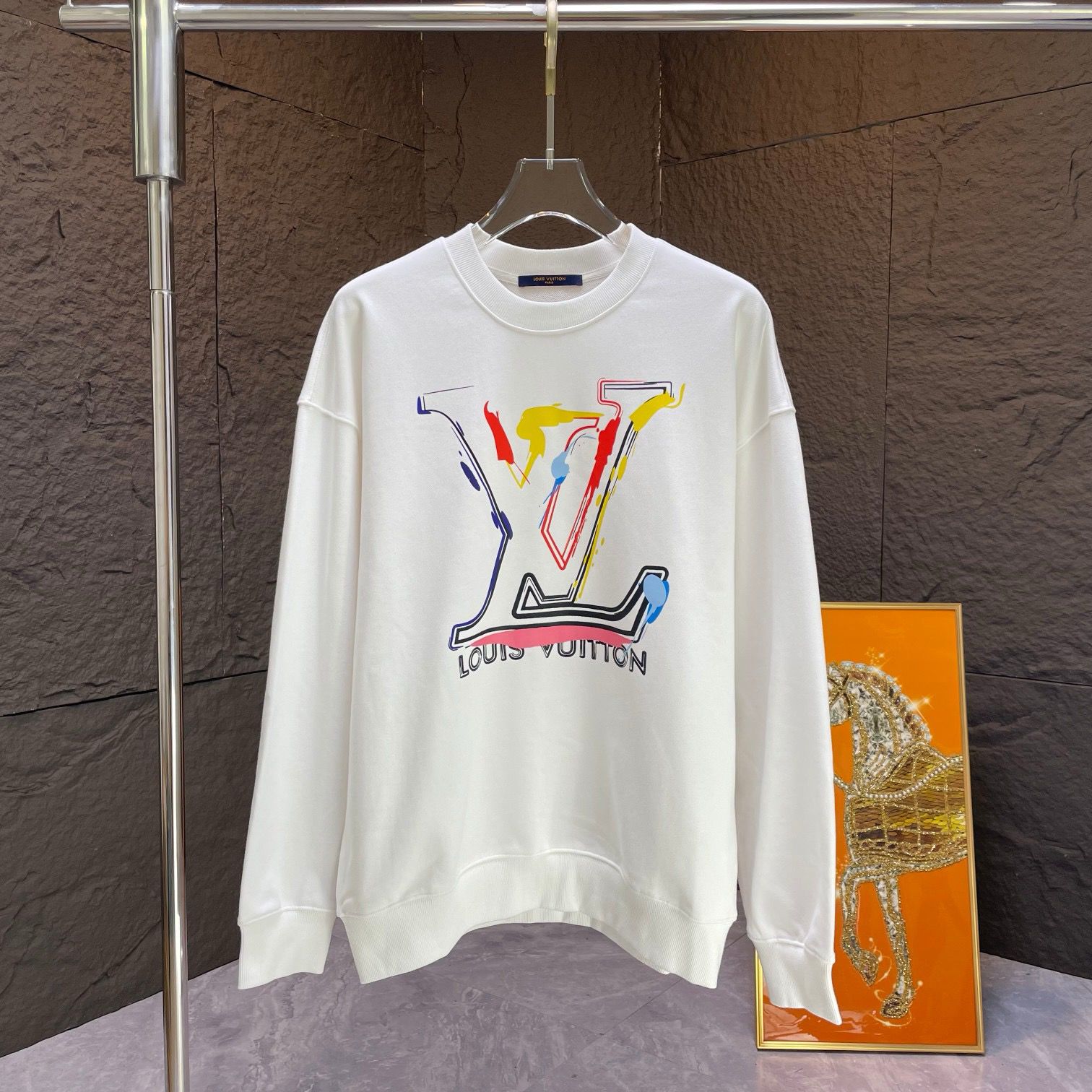 1:1 Version new cotton crewneck hoodie