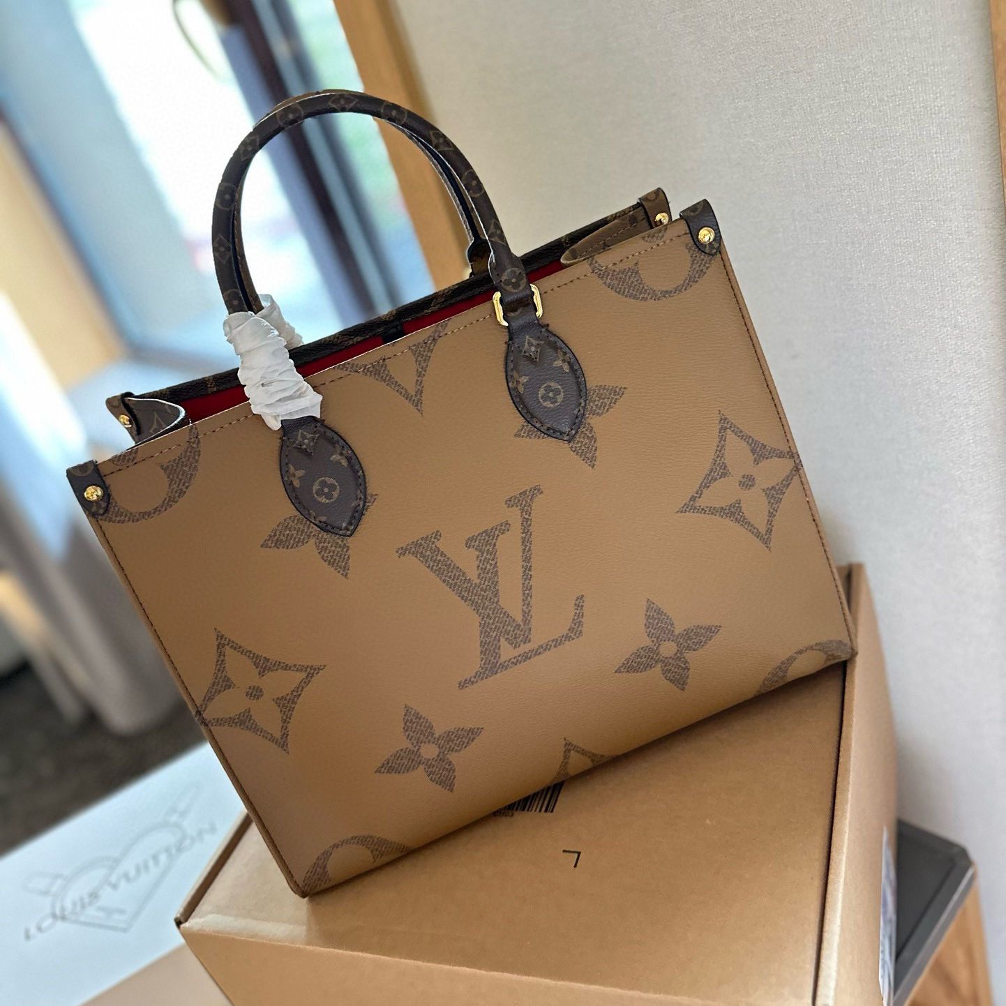 Classic brown with blacl logo small bag