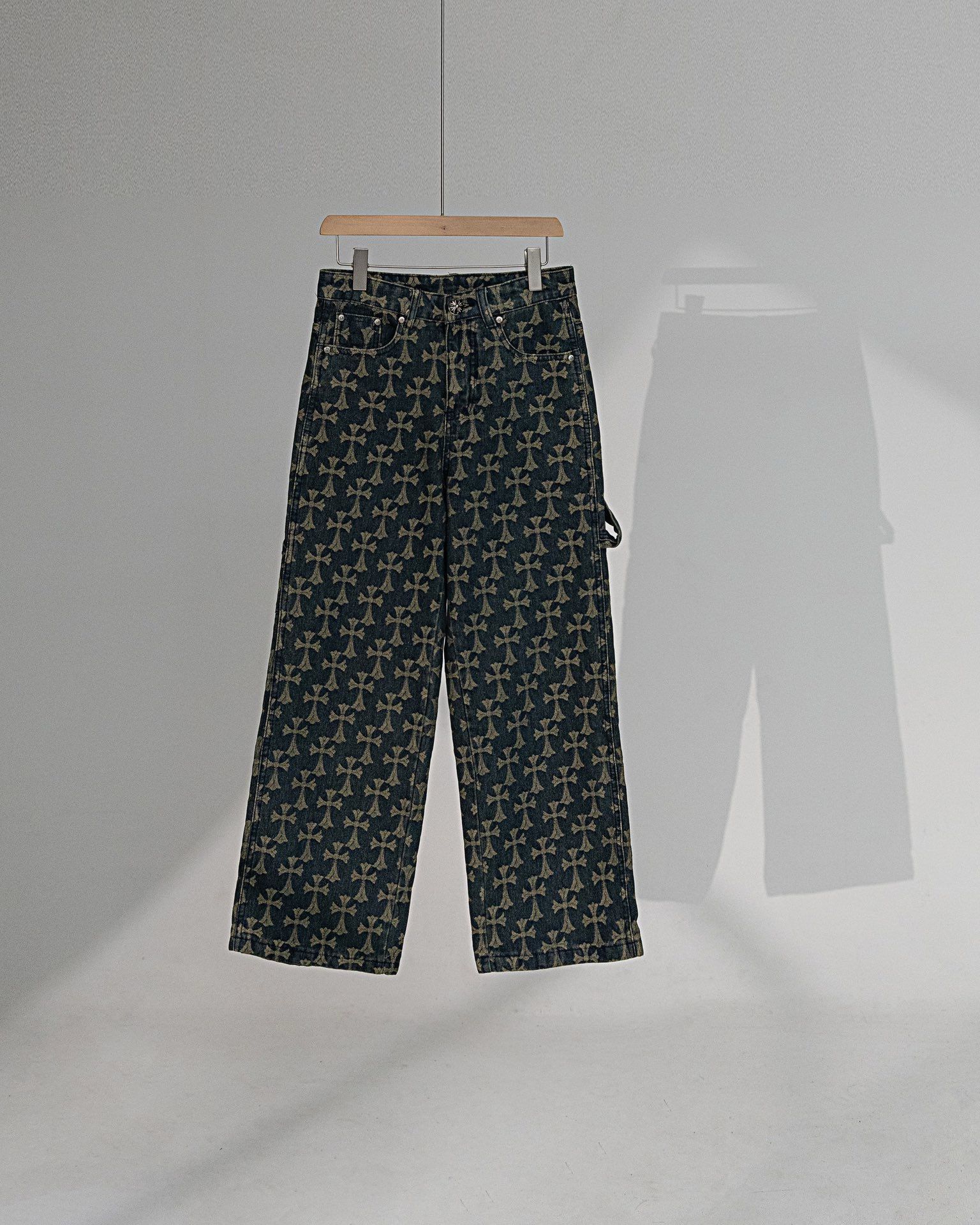 1:1 Version new arrival full logo print jeans