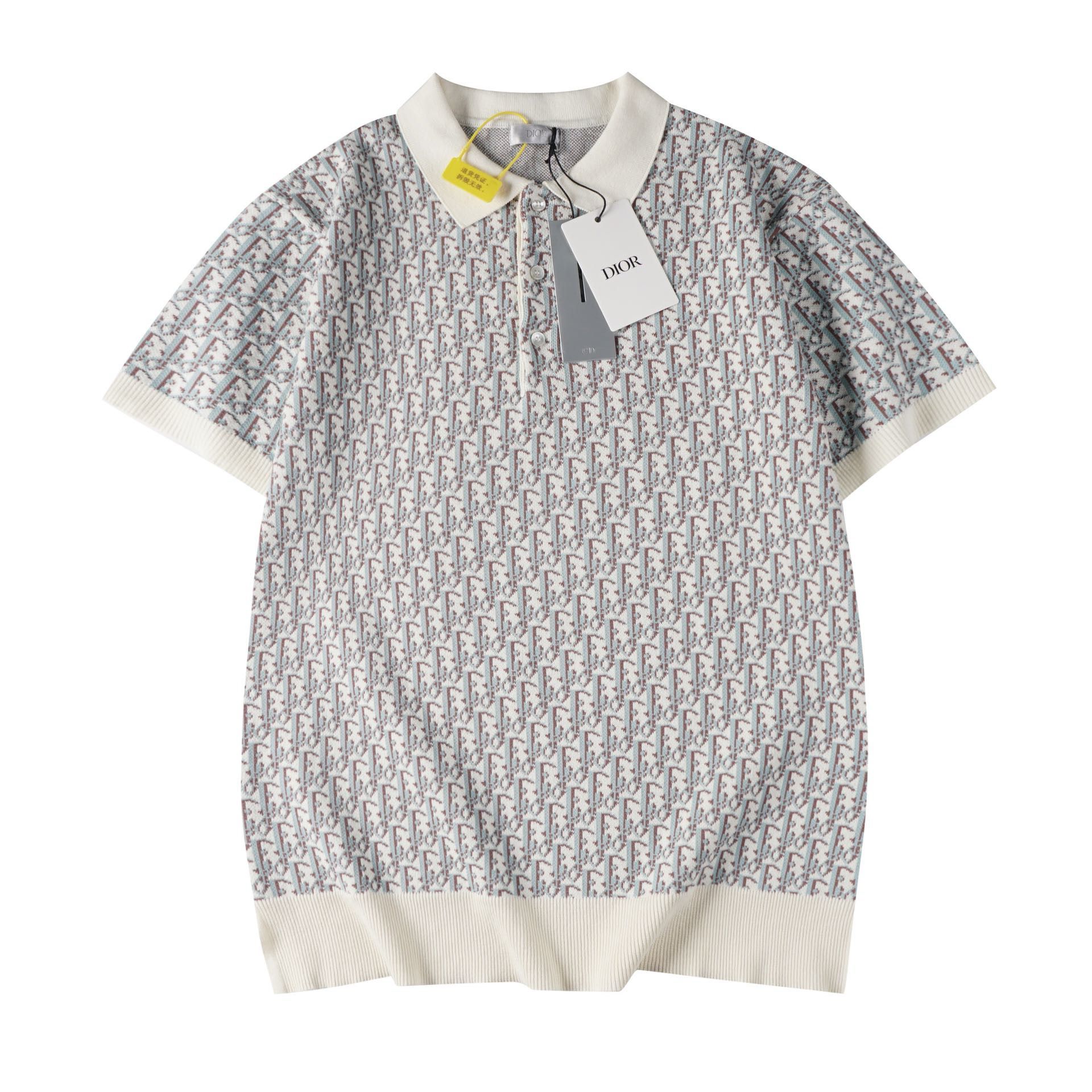1:1 Version jacquard woven polo shirt