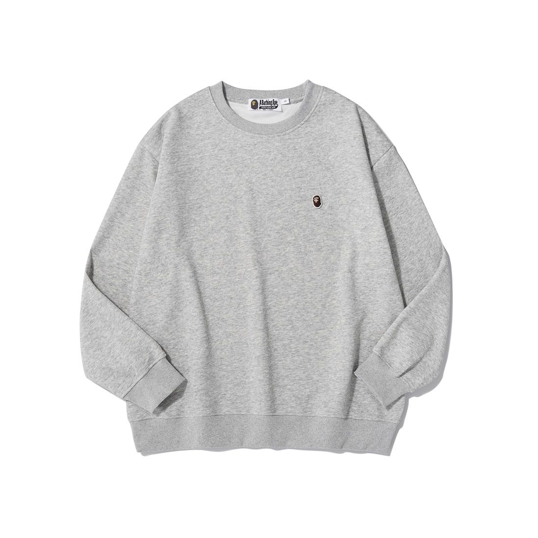 1:1 New small badge embroidery logo crewneck hoodie