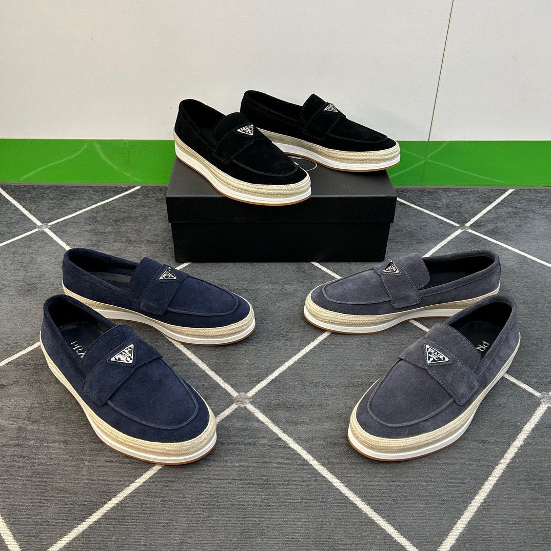 1:1 Top version patchwork leisure slip on lazy loafers shoes