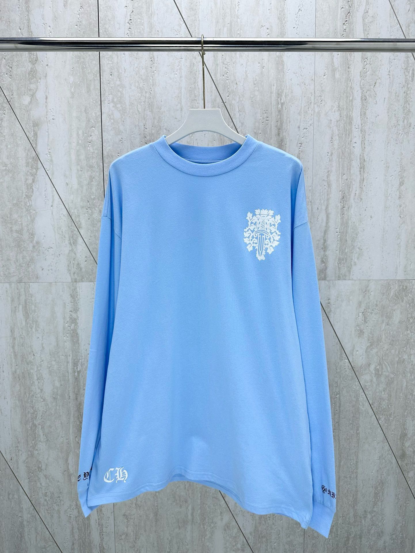1:1 version baby blue long sleeve