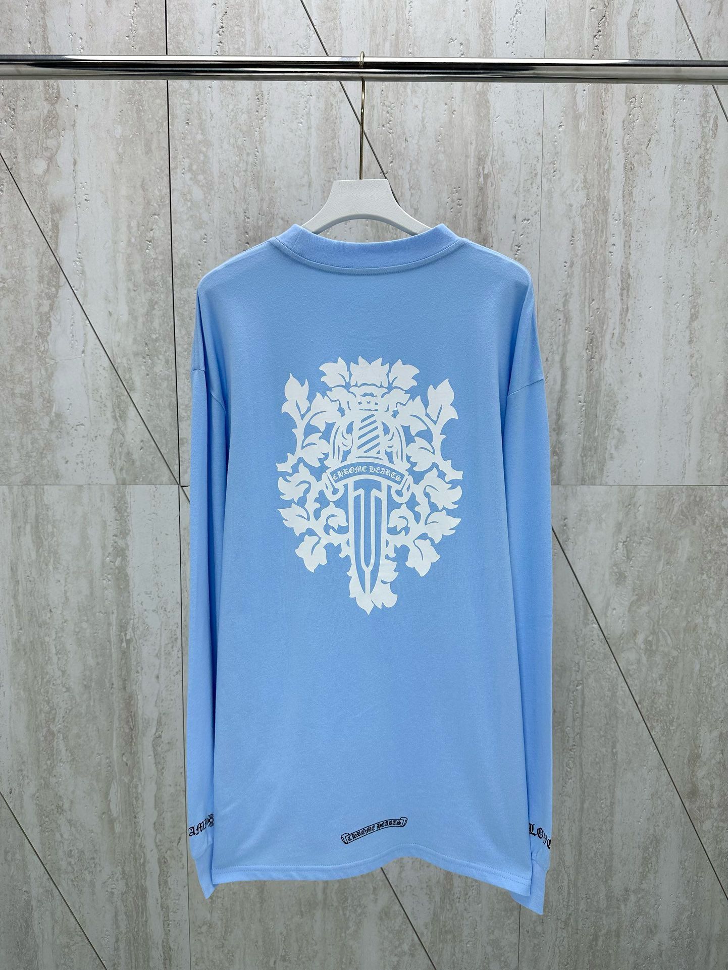 1:1 version baby blue long sleeve
