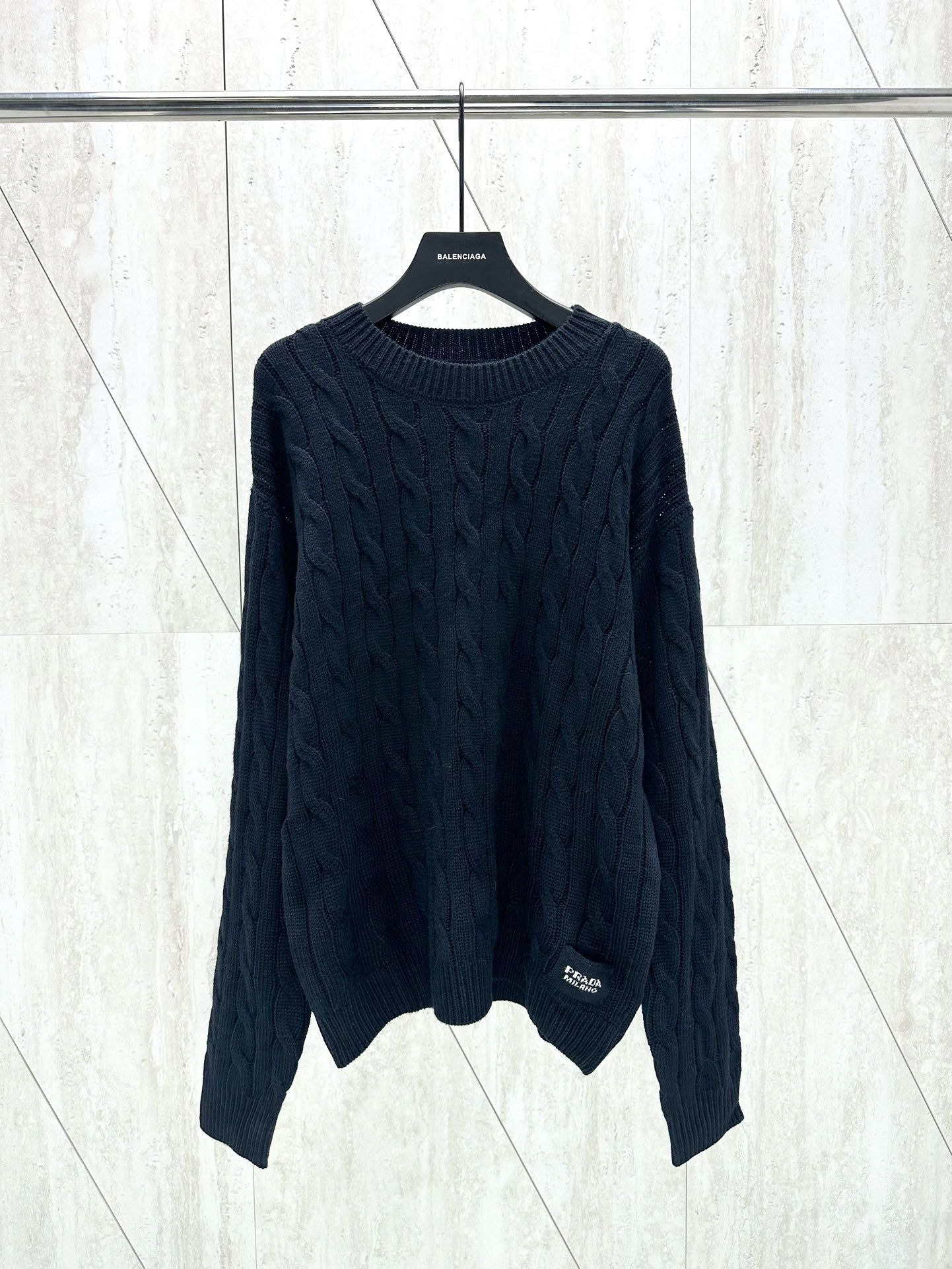1:1 top version new Twisted wool sweater