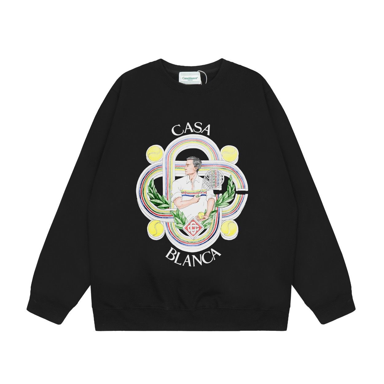 New arrival tennis man crewneck