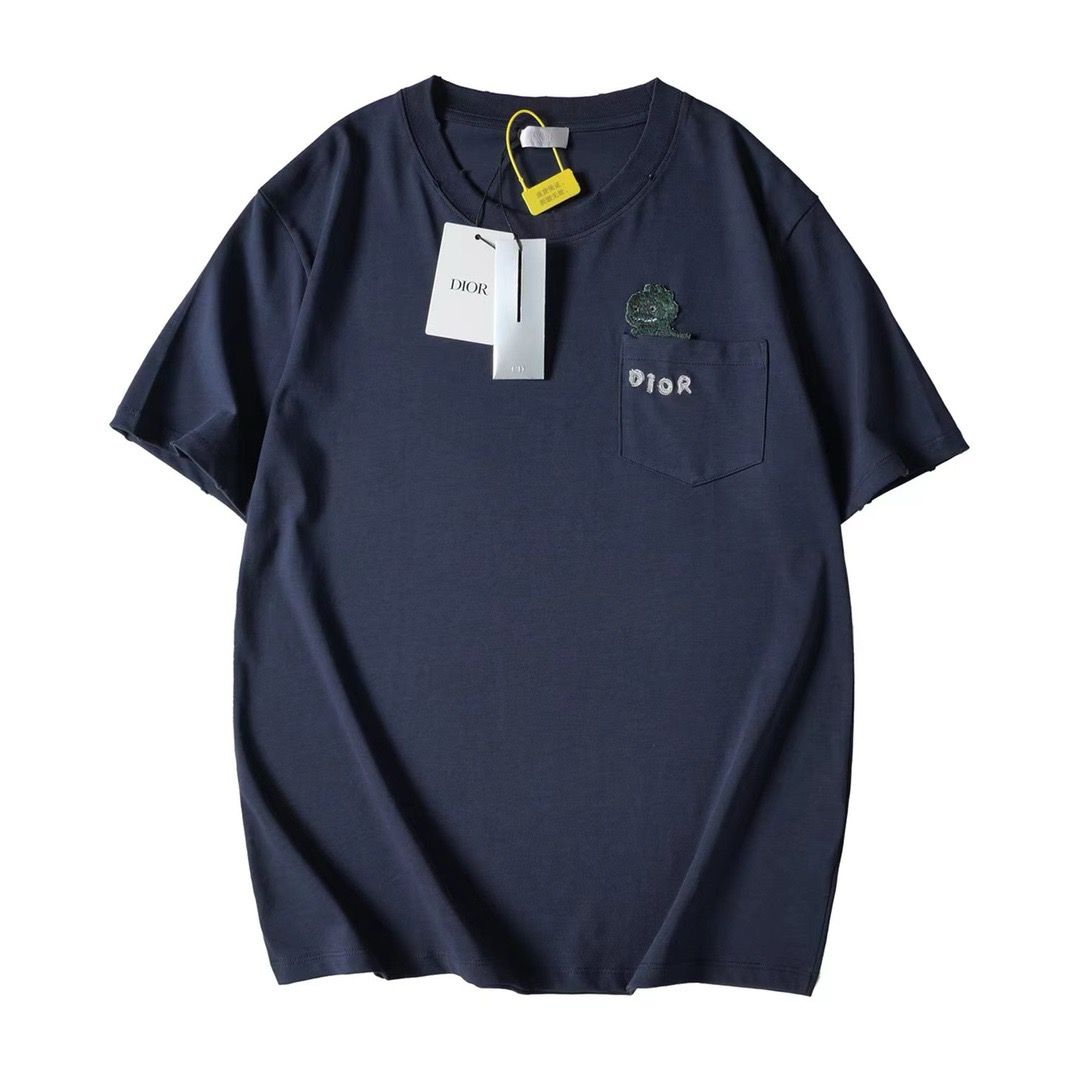 1:1 Version new dinosaur pocket tshirt
