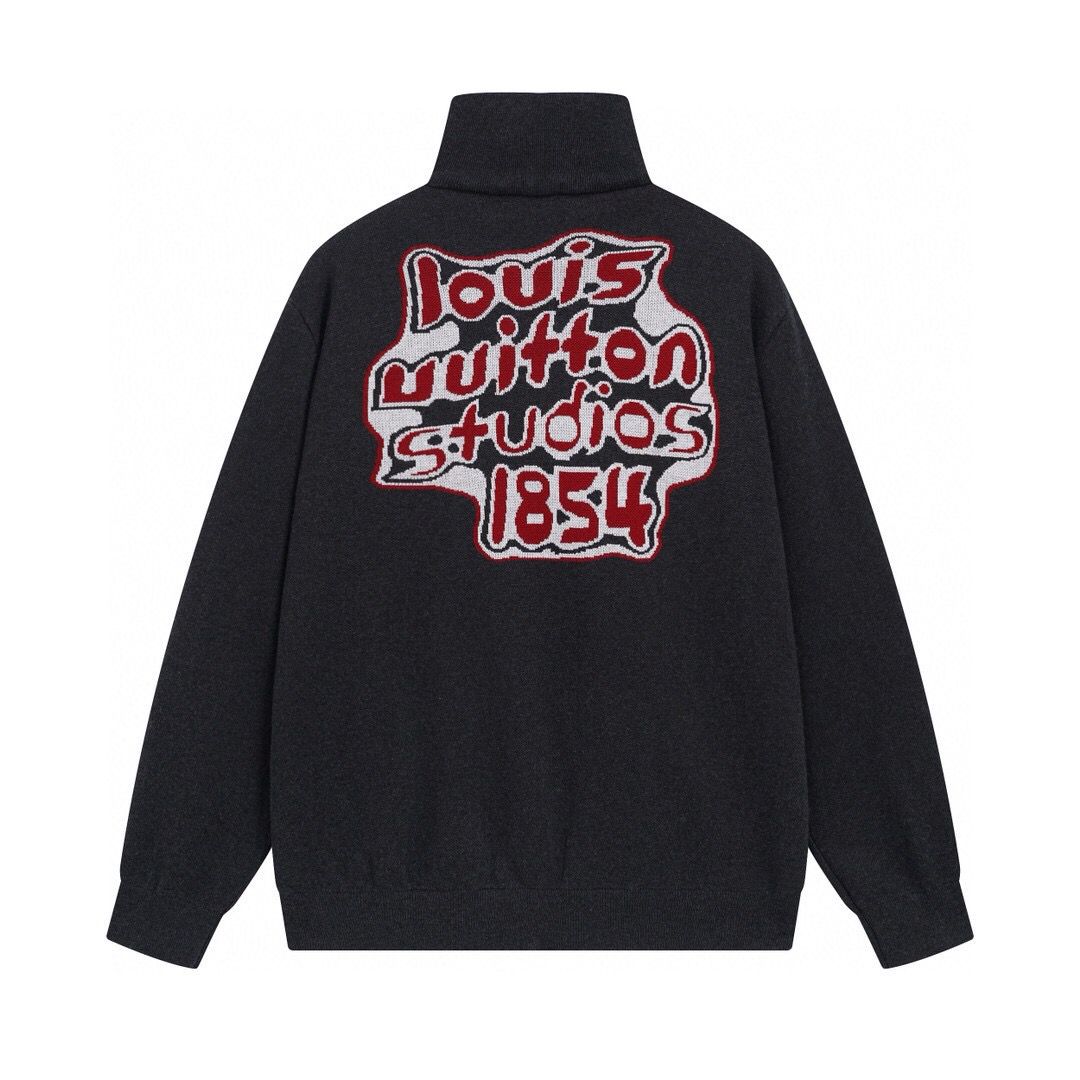 1:1 Version new jacquard cotton waistband knitted jacket
