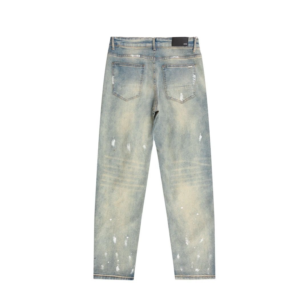 New arrival washing blue with mini rhinestone jeans