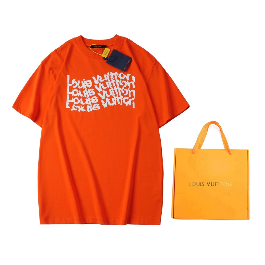 1:1 Version new orange cotton tshirt