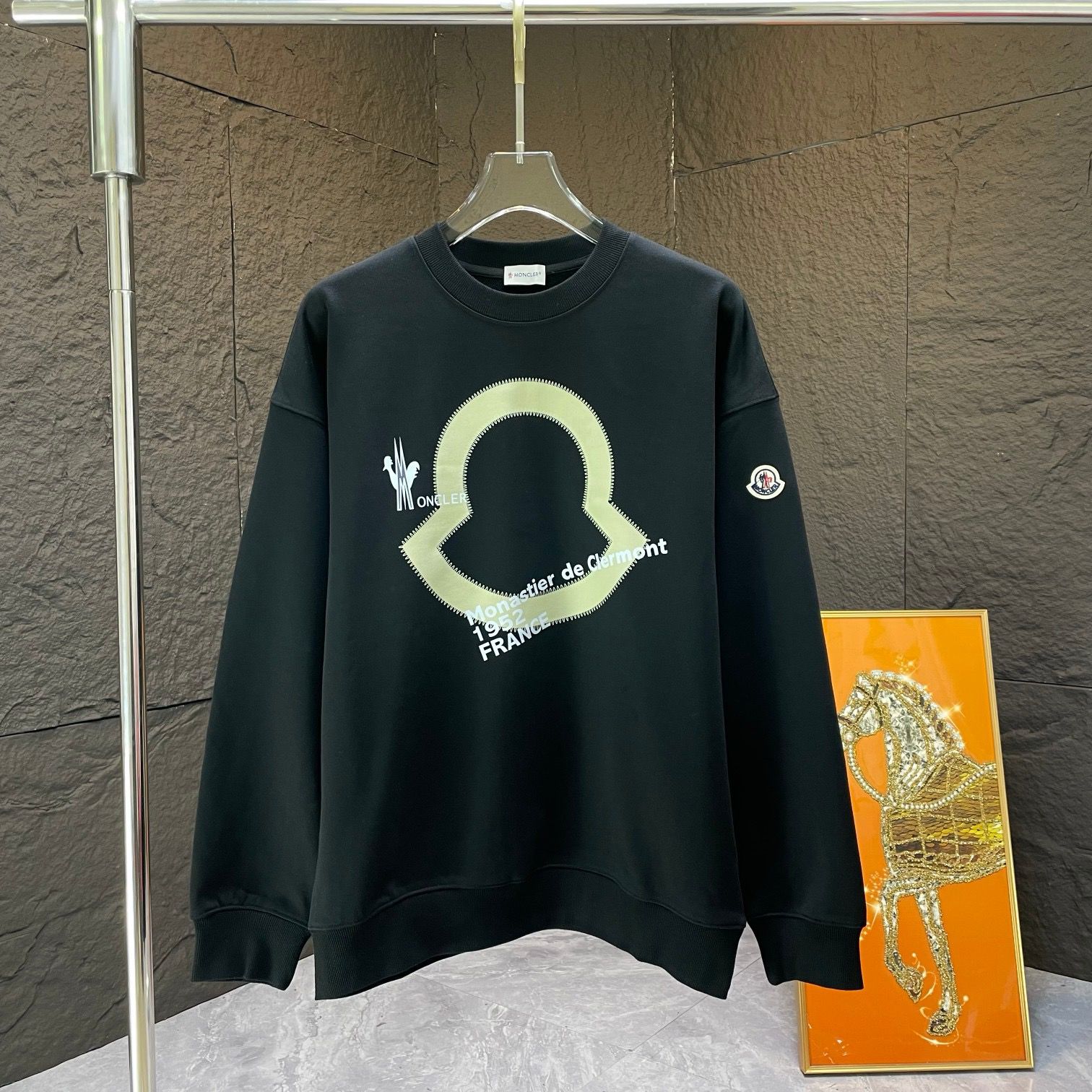 1:1 top version new arrival crewneck hoodie