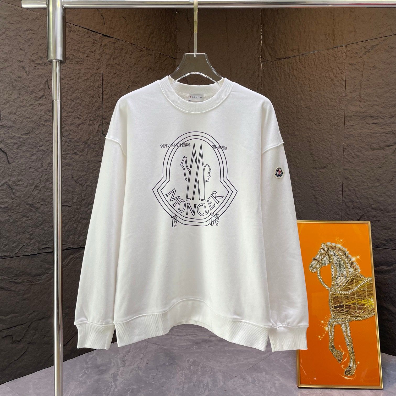1:1 version new arrival basic crewneck hoodie
