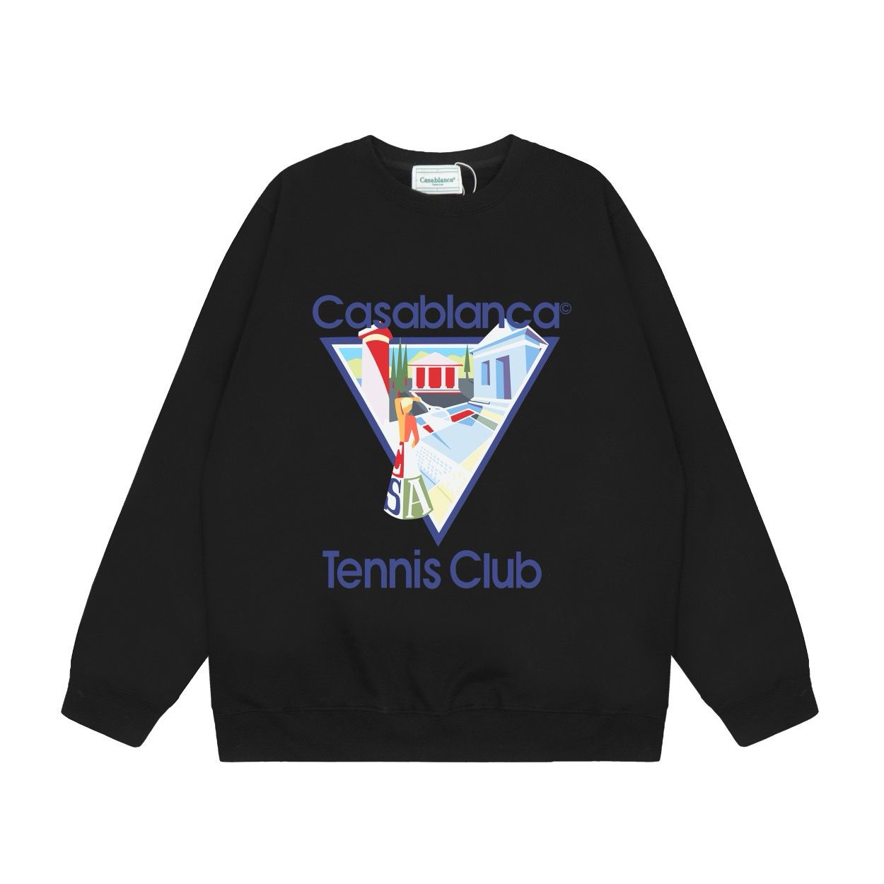 New arrival colorful print crewneck