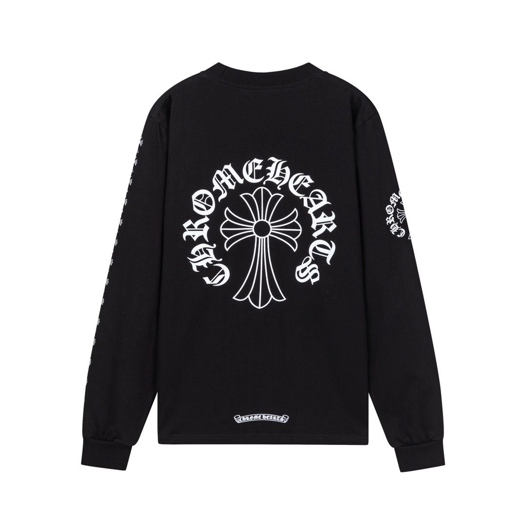 New arrival black white basic style long sleeve
