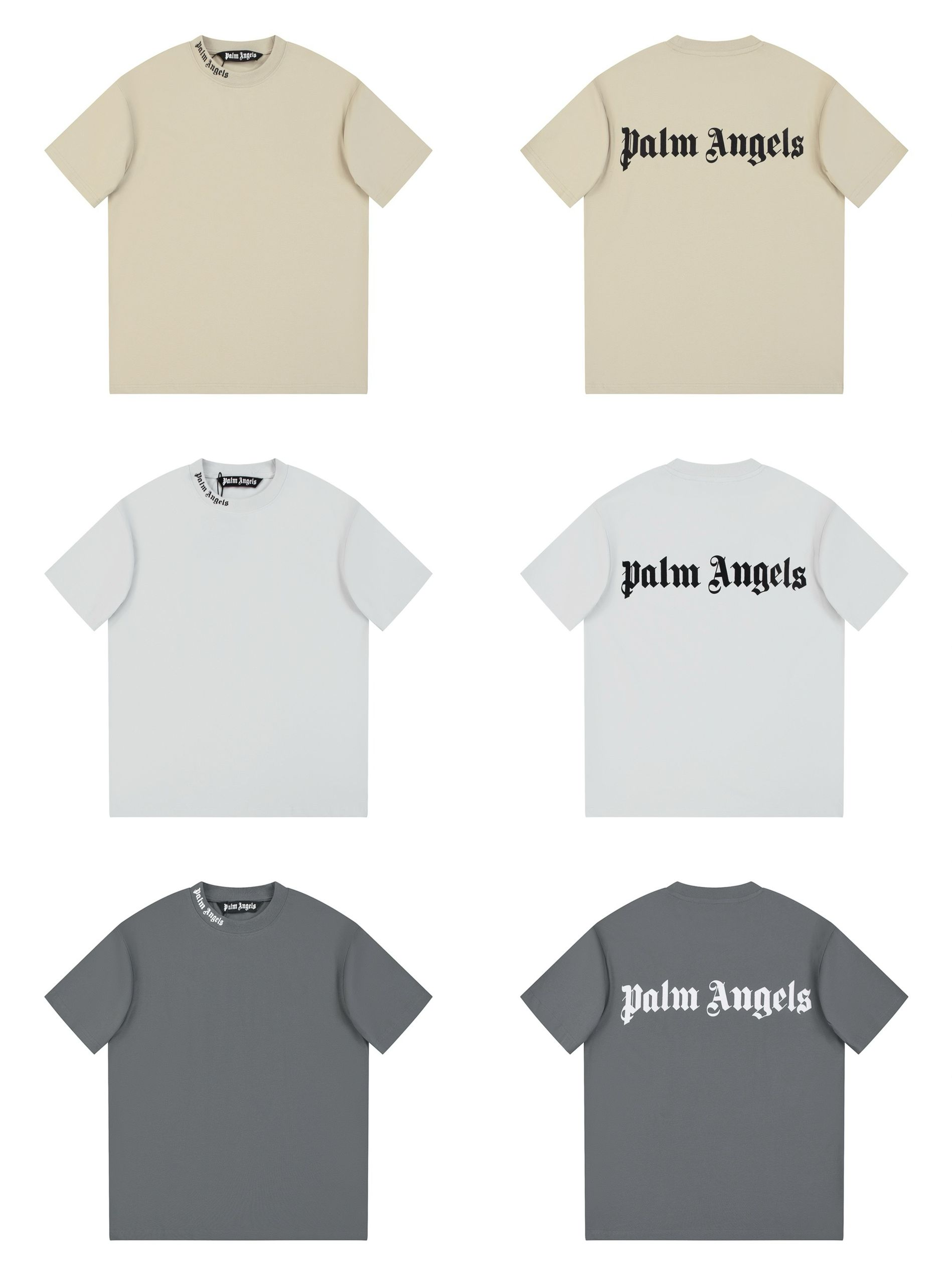 1:1 Top version new arrival simple letter logo tee