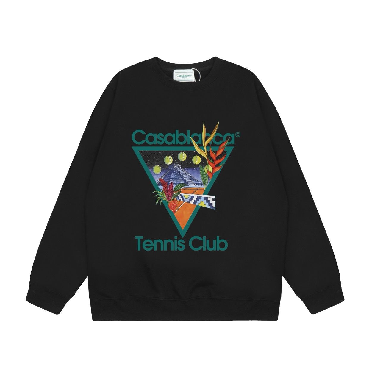 New arrival graffiti print crewneck