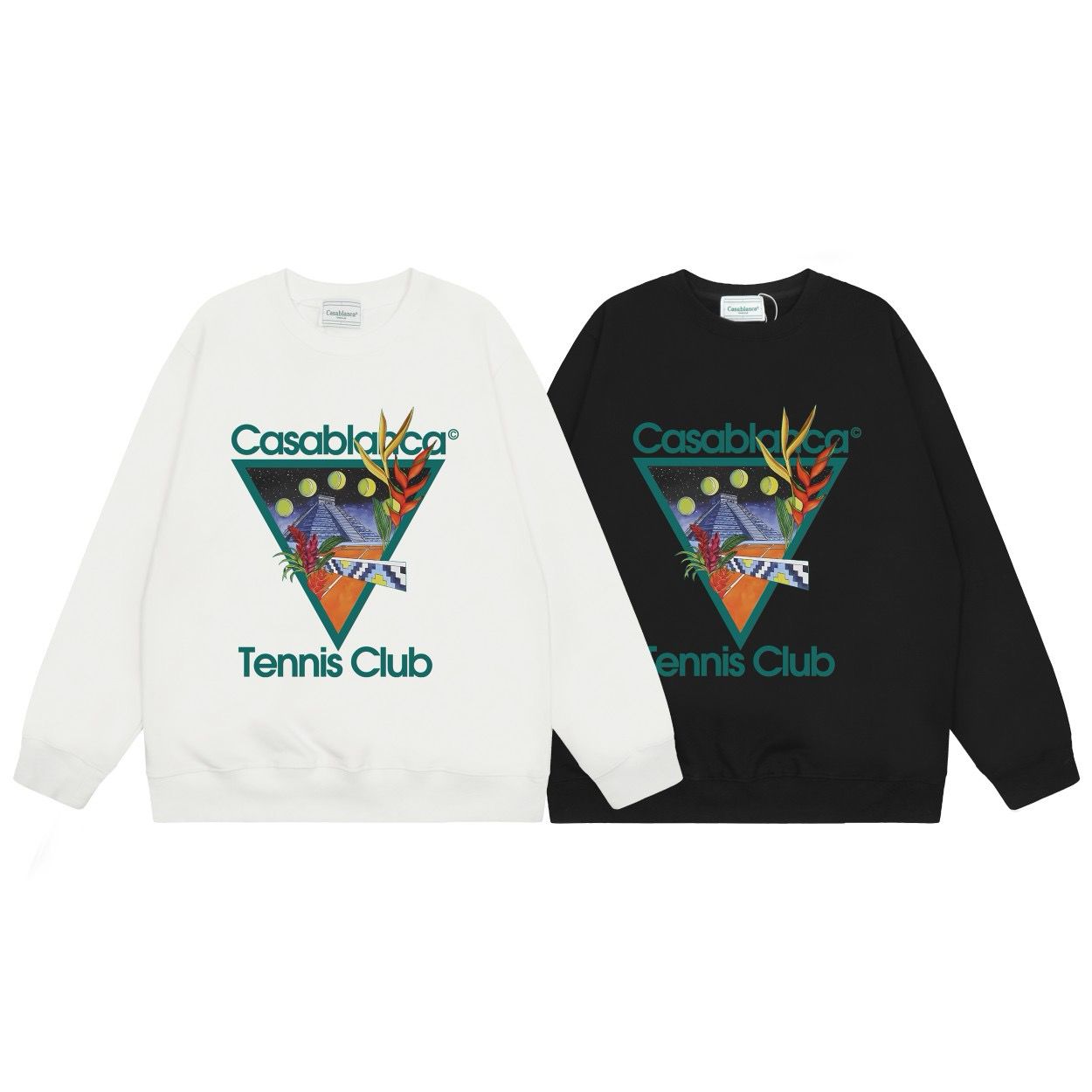 New arrival graffiti print crewneck