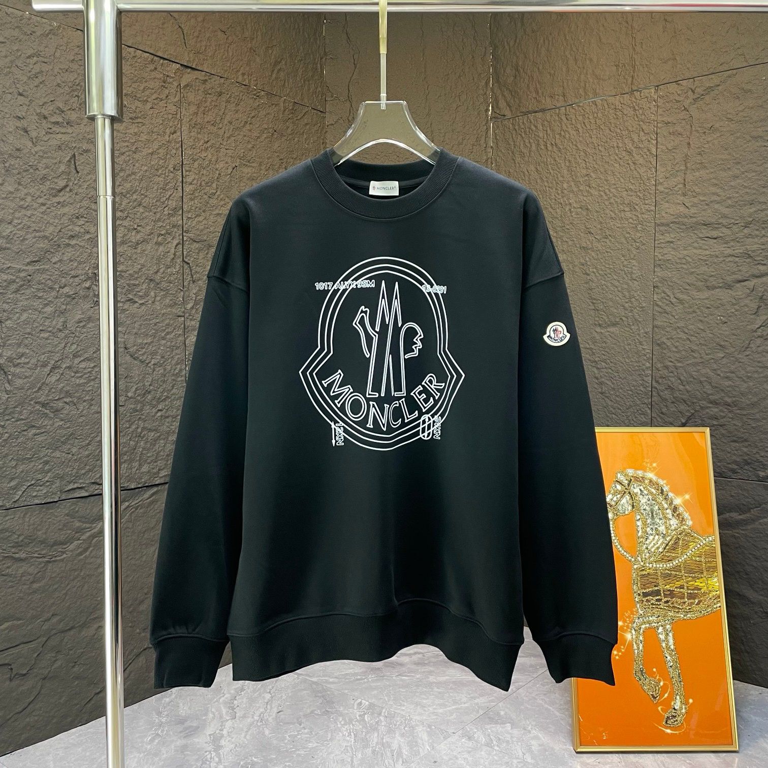 1:1 version new arrival basic crewneck hoodie