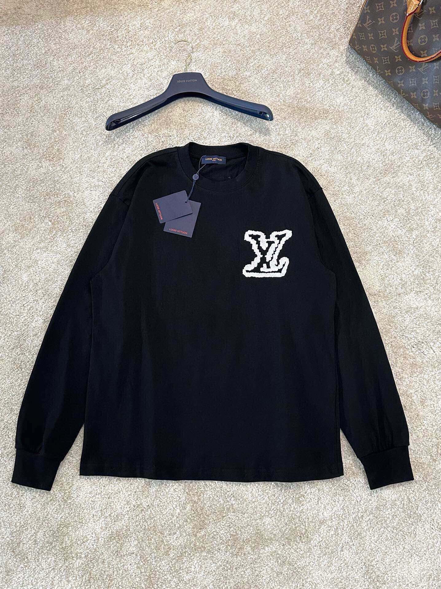 1:1 Version new basic color with logo print long sleeve