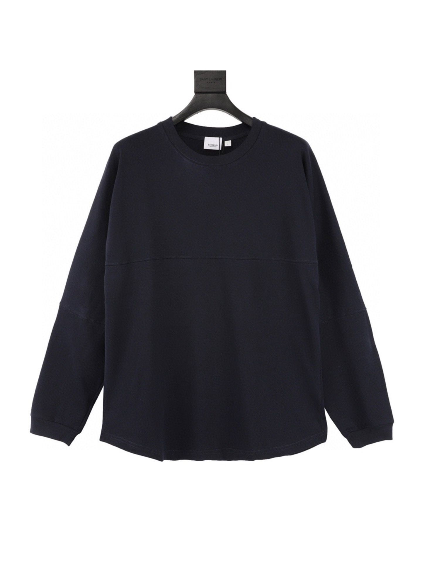 1:1 Version black with whit letters long sleeve crewneck