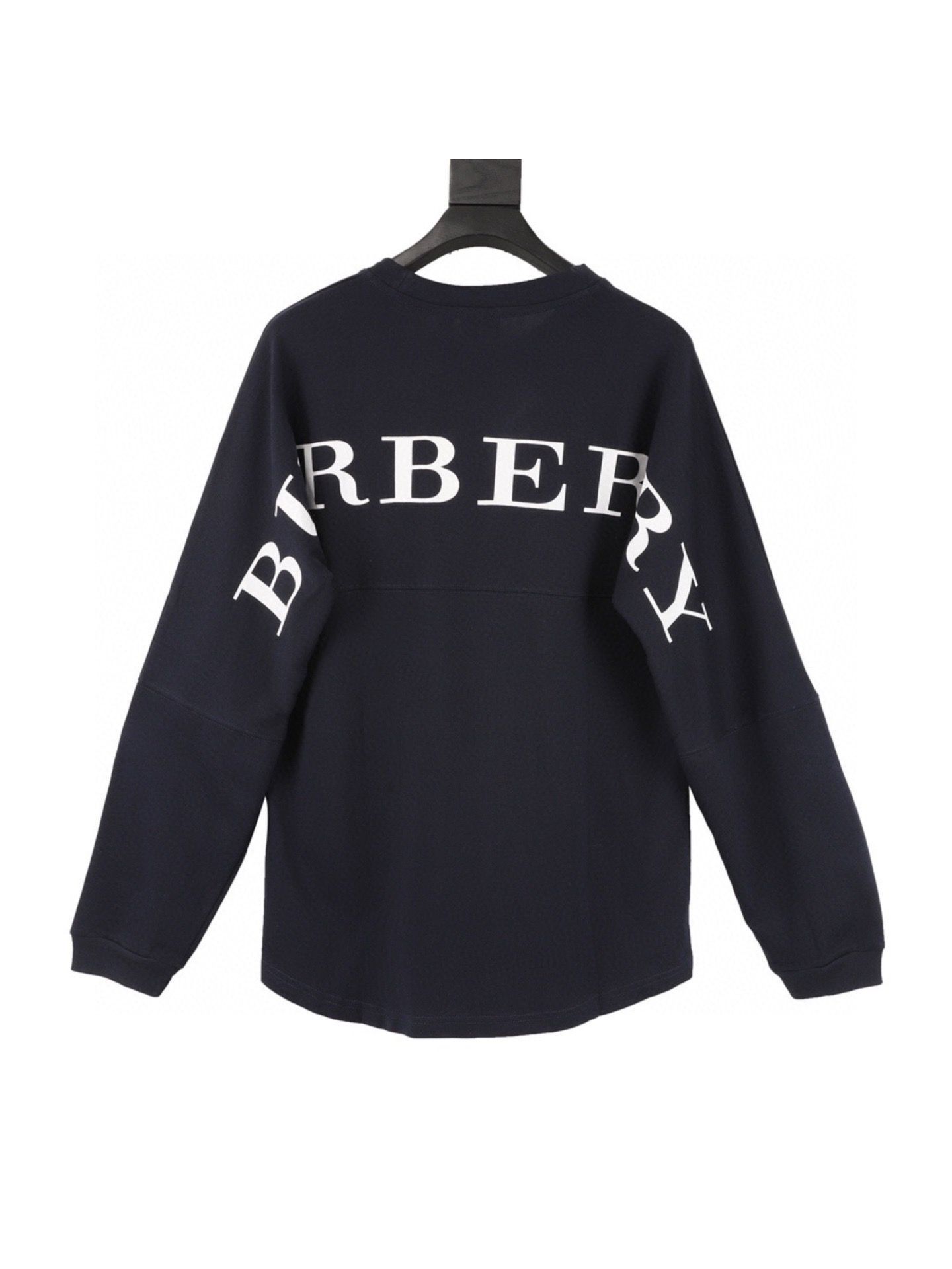 1:1 Version black with whit letters long sleeve crewneck