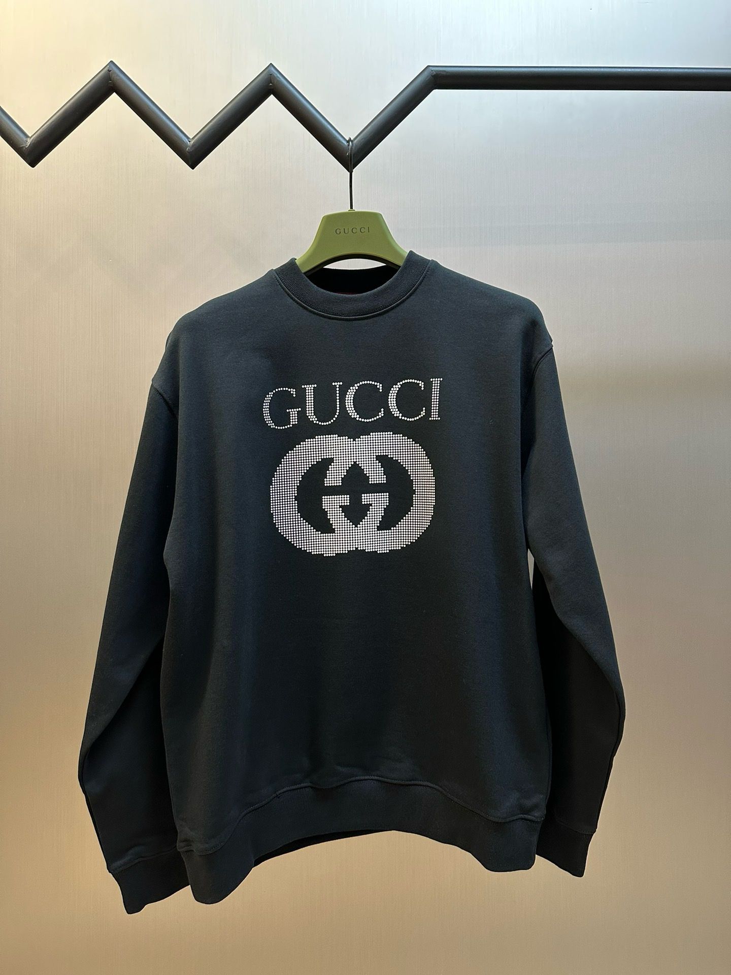 1:1 Version white spot printing crewneck