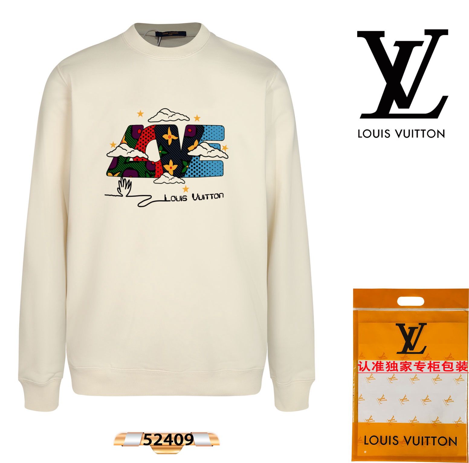 1:1 Version new cartoon crewneck