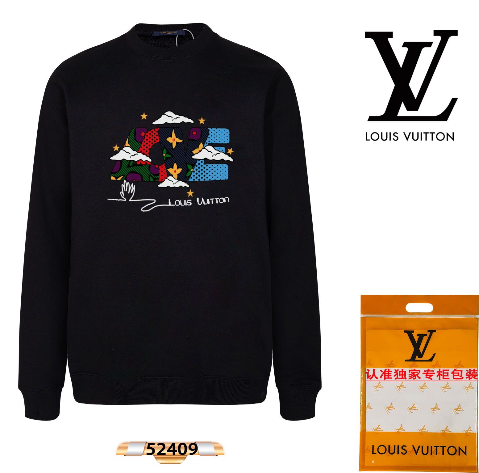 1:1 Version new cartoon crewneck