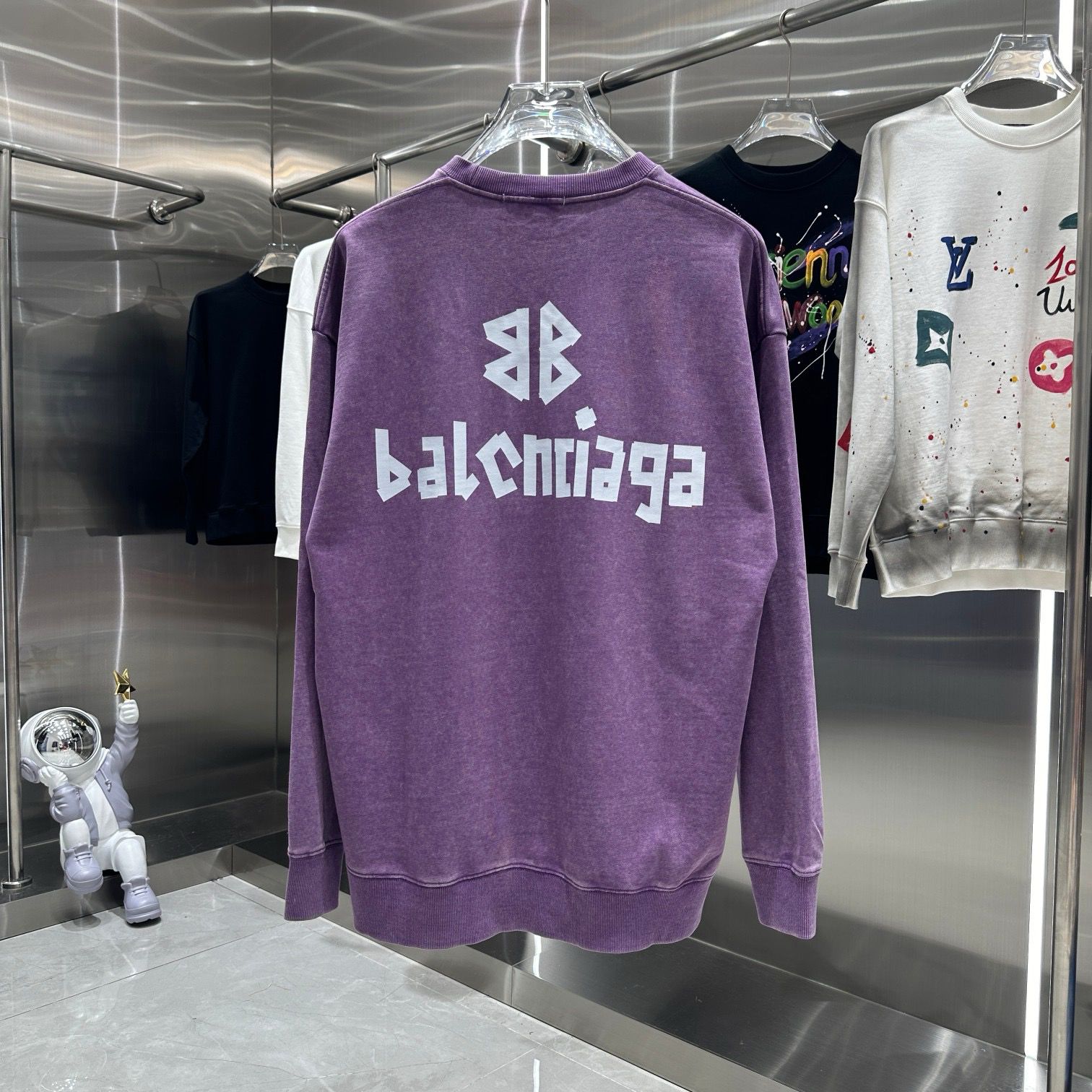 1:1 Version new arrival big letter logo crewneck