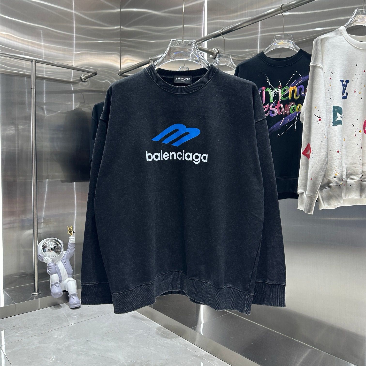 1:1 Version new arrival washing crewneck
