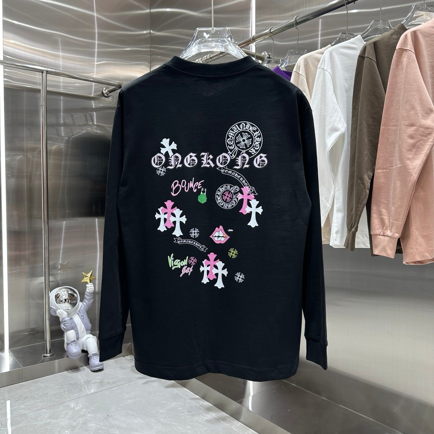 1:1 Version new arrival basic color crewneck