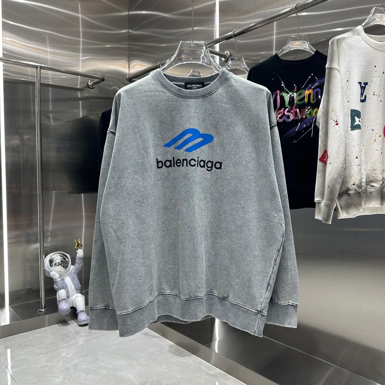 1:1 Version new arrival washing crewneck