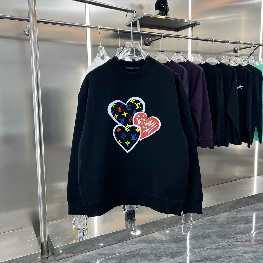 1:1 Version new arrival heart print crewneck