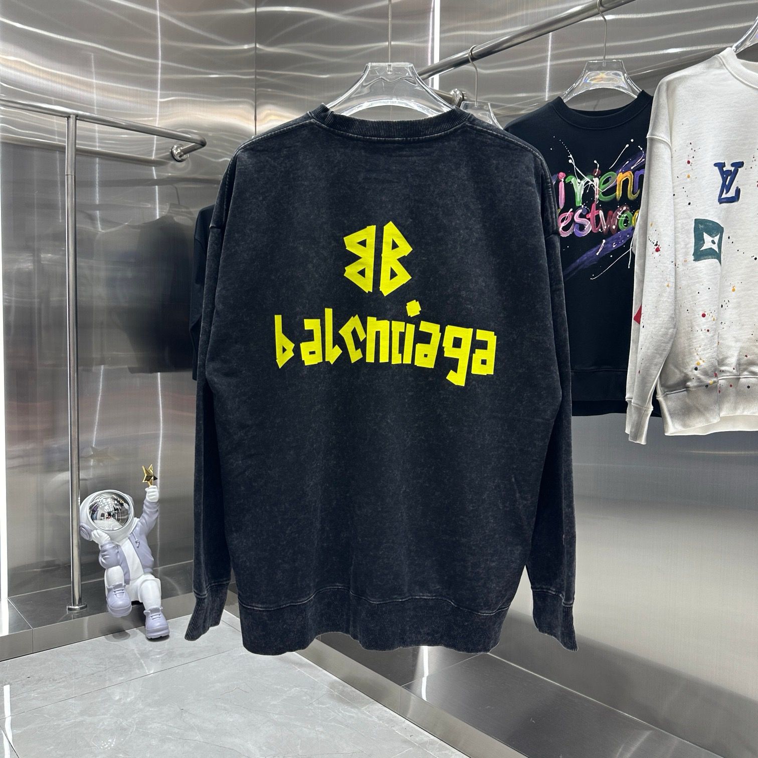 1:1 Version new arrival big letter logo crewneck