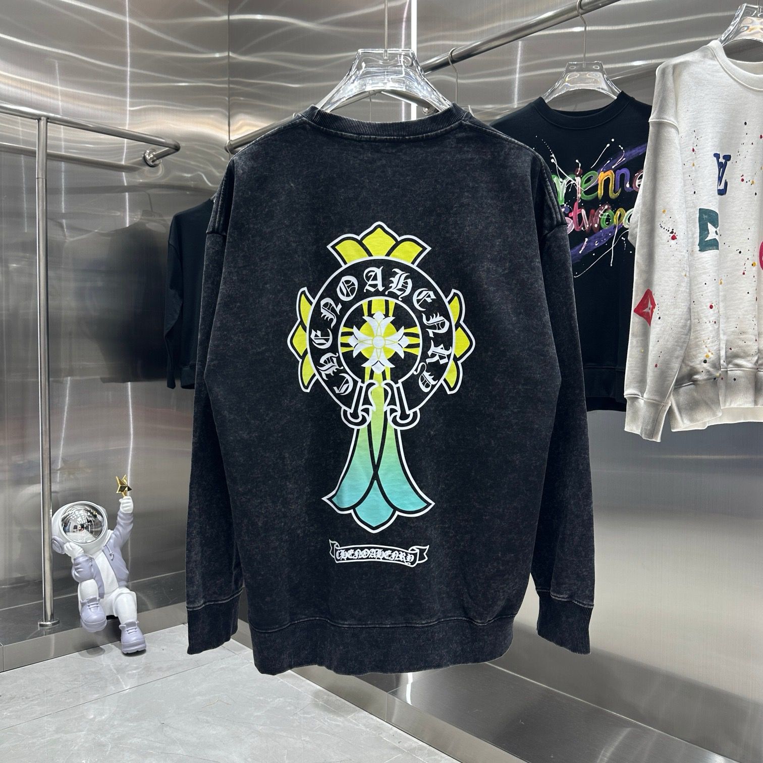 1:1 Version new arrival cross logo crewneck