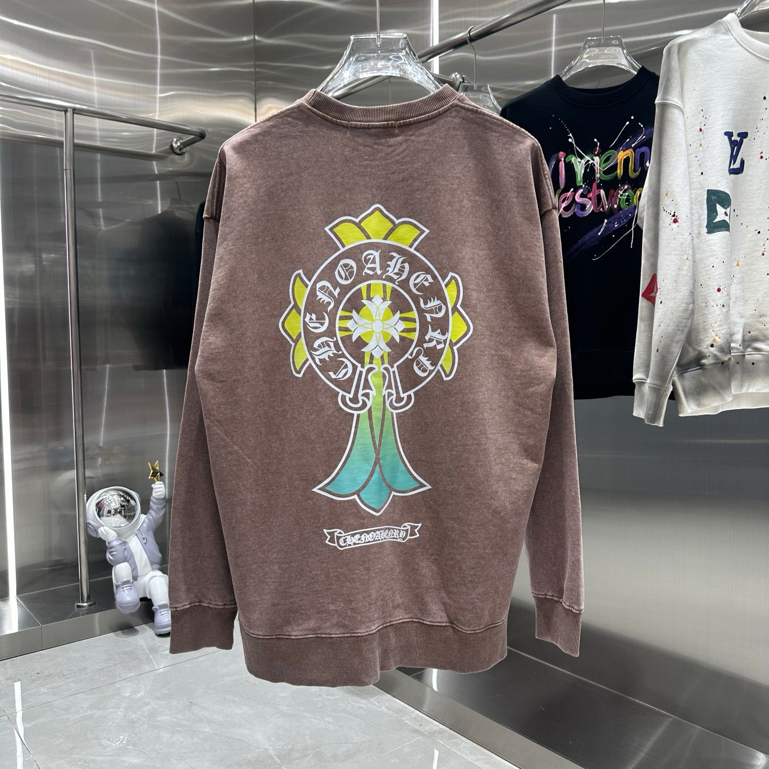 1:1 Version new arrival cross logo crewneck