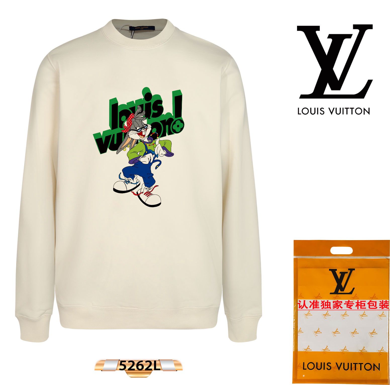 1:1 Version new cool cartoon pattern crewneck