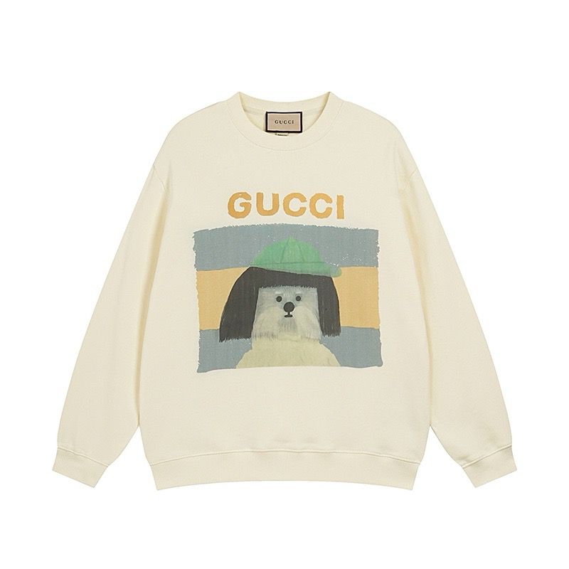 1:1 Version new arrival dog with cap crewneck